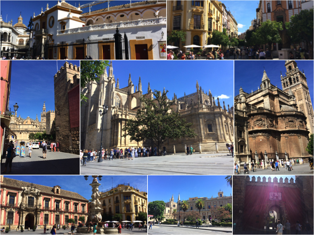 Impressionen der Hauptsehenswürdigkeiten von Sevilla